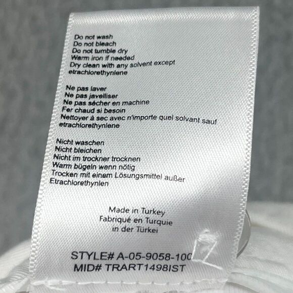 Anine Bing Mila White Shorts Linen Blend Size 38 Medium - Picture 12 of 13